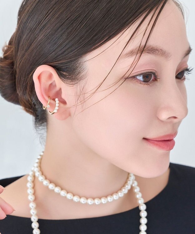 Phoebe 【金属アレルギー対応】ブリンクビジューイヤーカフ　ゴールド/ニッケルフリー ゴールド