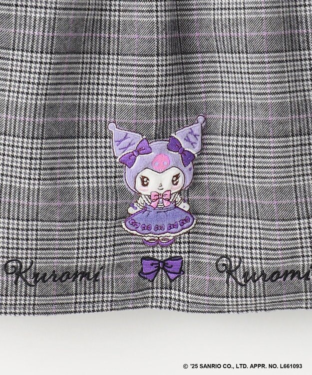 ANY KIDS 【マイメロディ＆クロミ×ANY KIDS】チェック ジャンパースカート グレーチェック×クロミ