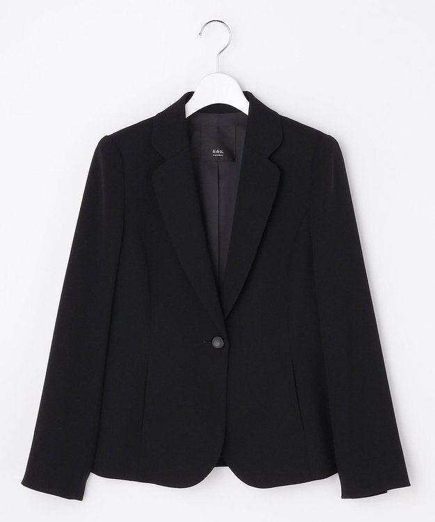 自由区 FORMAL 【ゆったりサイズも】テーラードジャケット ブラック系