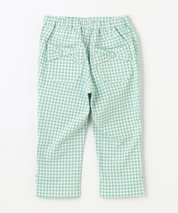 ANY KIDS 接触冷感 しろくま パンツ ミント×ギンガム