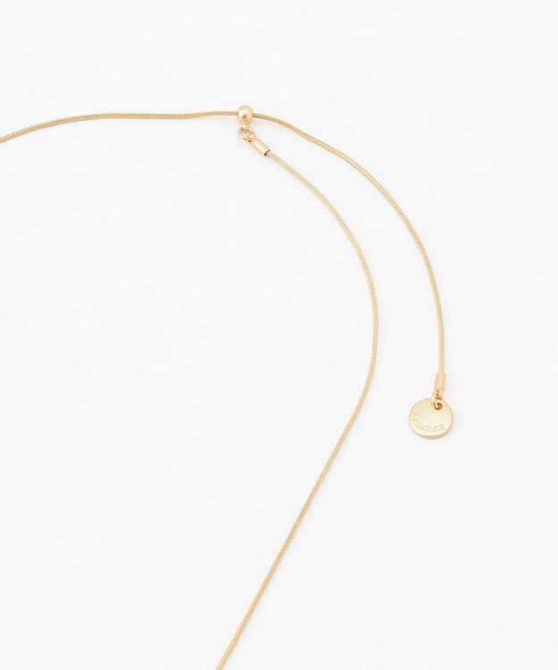J.PRESS LADIES 【着こなしのポイントに】クリアトップネックレス ゴールド系