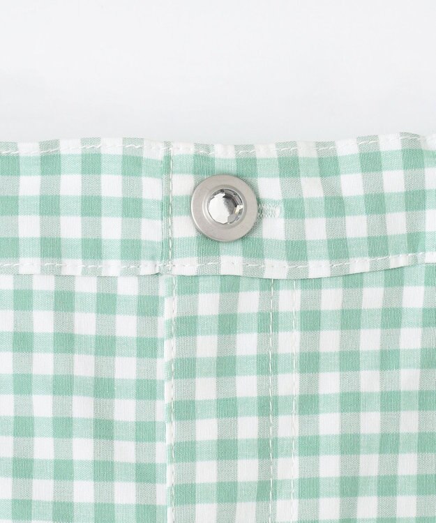 ANY KIDS 接触冷感 しろくま パンツ ミント×ギンガム