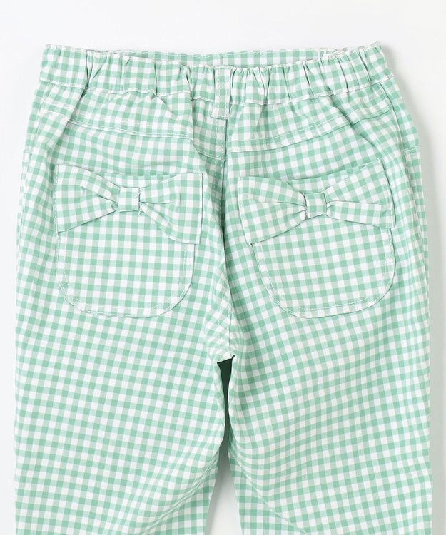 ANY KIDS 接触冷感 しろくま パンツ ミント×ギンガム