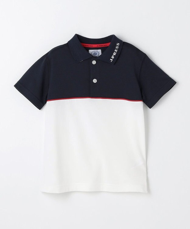 J.PRESS KIDS 【100-130cm】 ブロッキングポロシャツ ネイビー