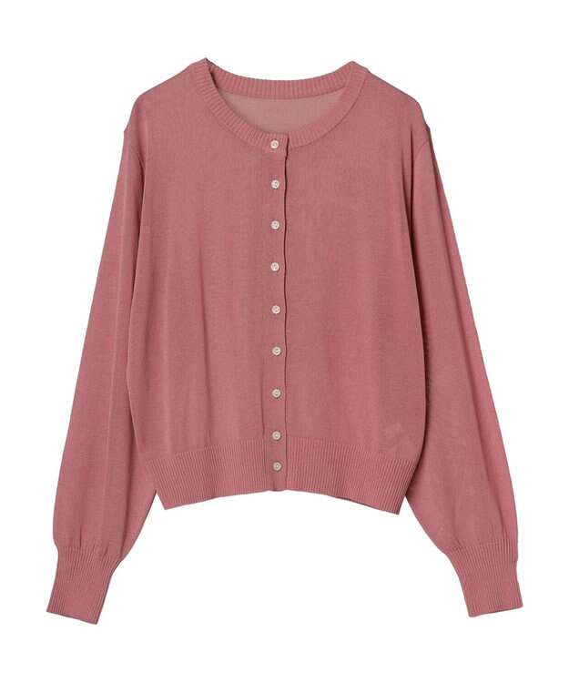 earth music&ecology シアークルーカーディガン Pink
