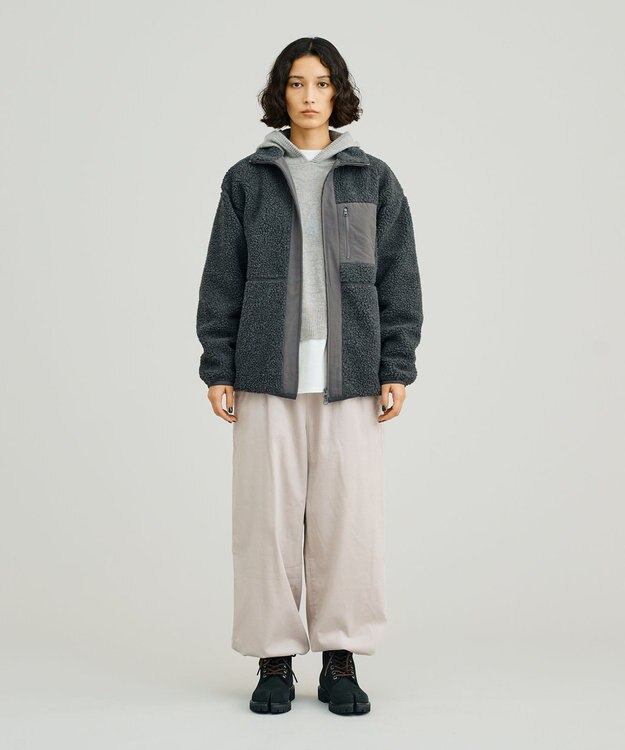 J.PRESS YORK STREET 【UNISEX】ボアブルゾン グレー系