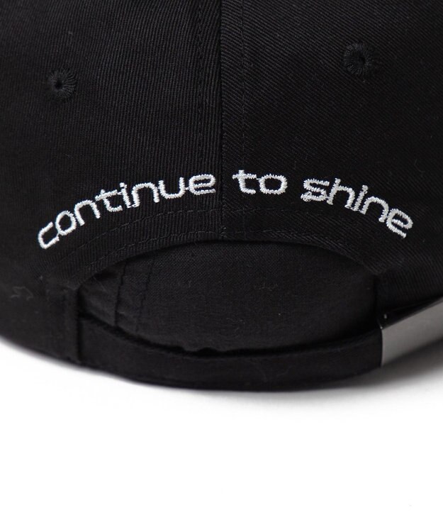 WEGO フロントバック刺繍キャップ ブラック