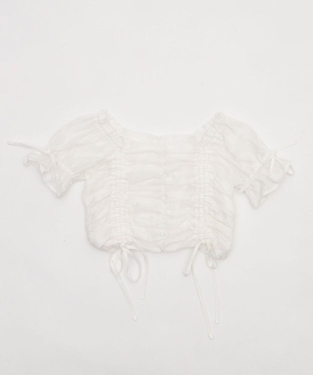 WEGO 2WAYドロストブラウス ホワイト