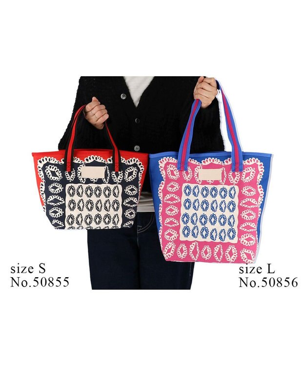 tsumori chisato CARRY ダイヤモンドフラワー ハンドバッグ 手提げ リバーシブル 花柄 ブラック