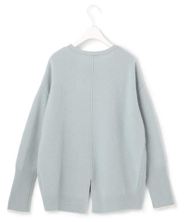 ICB L 【WEB限定】ファインメリノバルキー プルオーバー ミストグリーン系