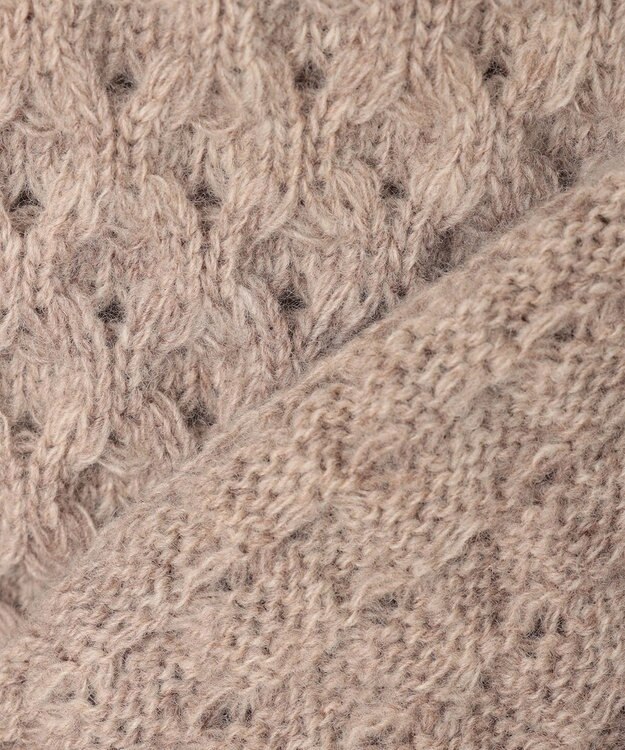 23区 【一部店舗限定/洗える】ハニカム ニット ベージュ系