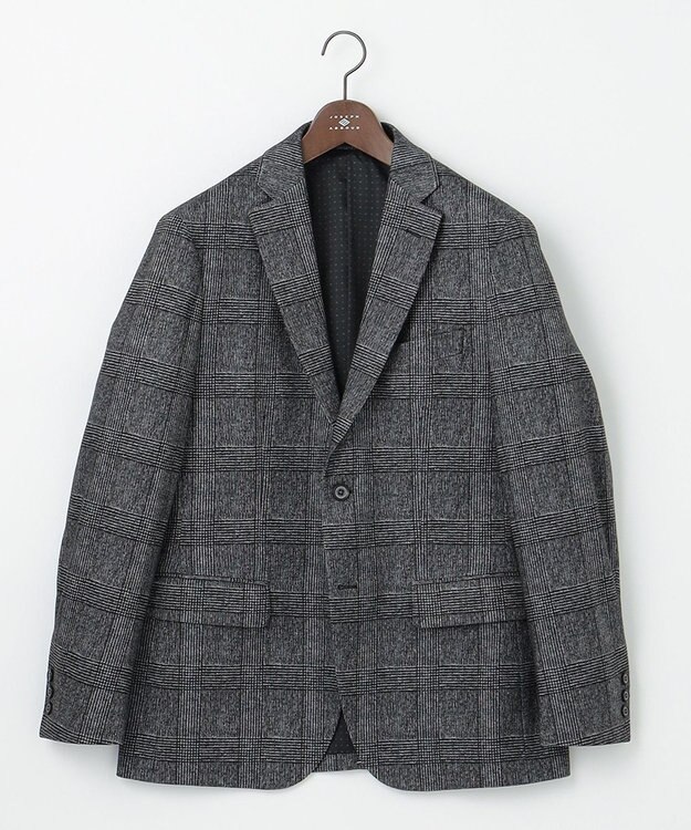JOSEPH ABBOUD 【ストレッチ】フランネルジャージ ジャケット ブラック系4