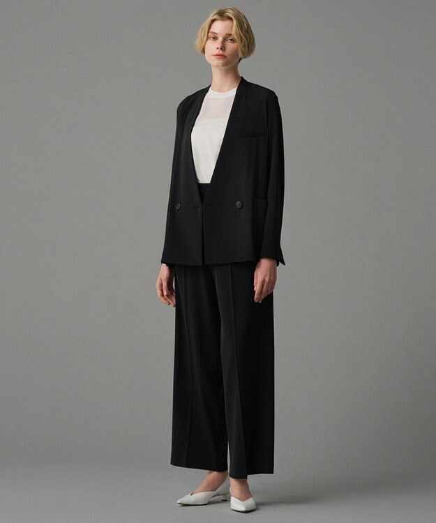 uncrave 【接触冷感・撥水・洗濯機洗い可】クールタッチツイル ジャケット（uncrave STANDARD） ブラック