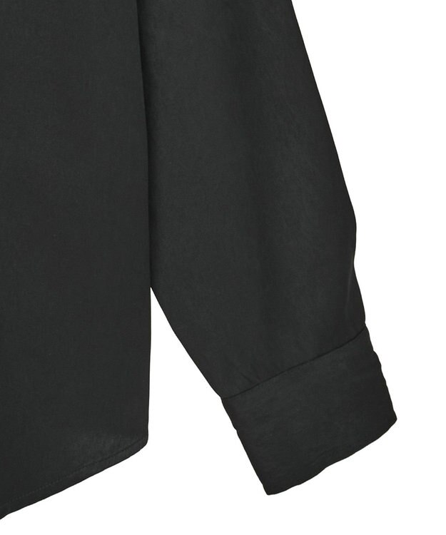 Green Parks ・ＳＵＧＡＲ　ＳＰＯＯＮ　サテンオーバーシャツ Black