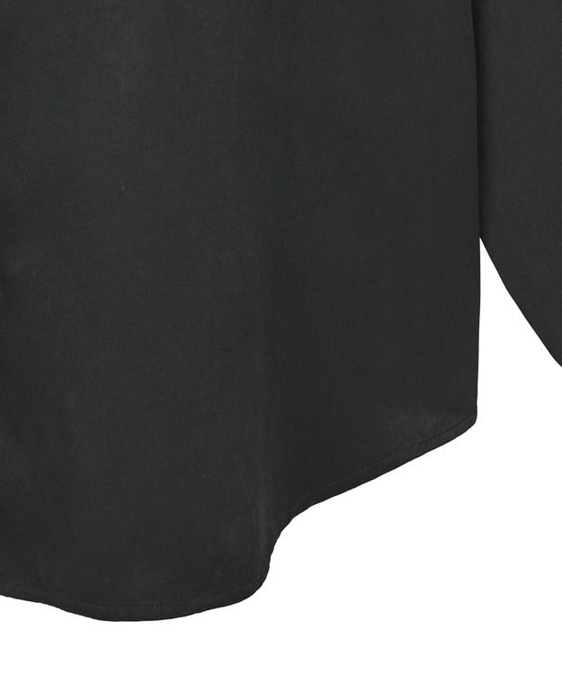 Green Parks ・ＳＵＧＡＲ　ＳＰＯＯＮ　サテンオーバーシャツ Black