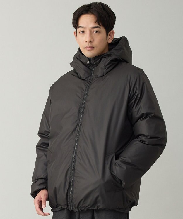 UNFILO MENS 【OCEANS YouTube 掲載】TAION×UNFILO リバーシブルフードダウン ブラック×チャコール