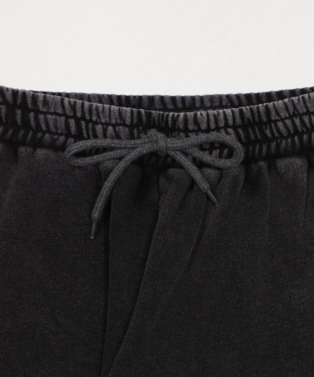 WEGO 【ウエストゴム/SMサイズ展開】裏起毛カーブデザインスウェットパンツ スミクロ