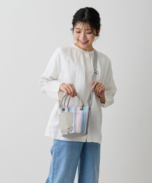 ROOTOTE 1085【手洗い可能】SC.ベビールー.ストライプ.ウエッファ-B 03：ラベンダー