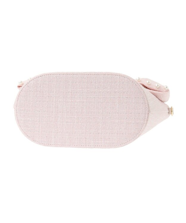 Maison de FLEUR ツイードパールショルダーバッグ Pink