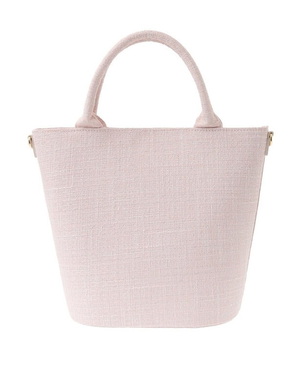 Maison de FLEUR ツイードパールショルダーバッグ Pink