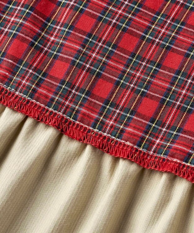 MIKI HOUSE HOT BISCUITS 【70-110cm】 コーデュロイ　ジャンパースカート ベージュ