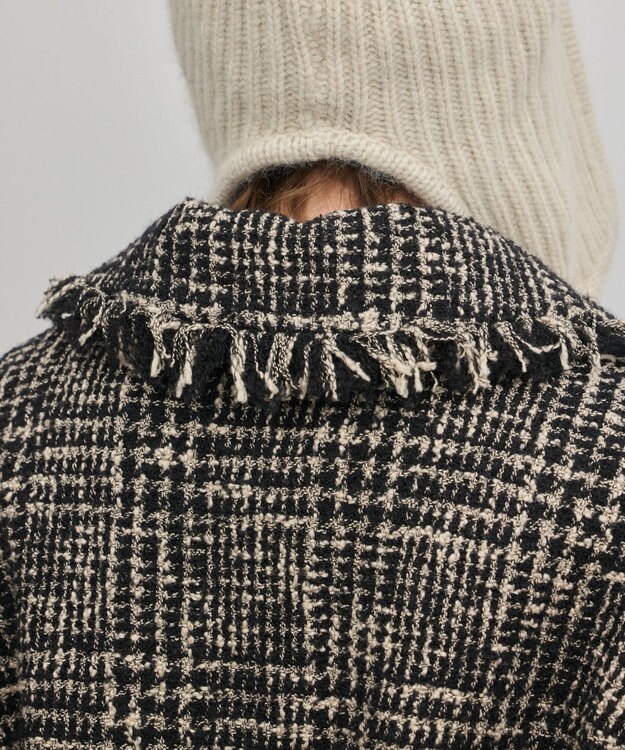 GRACE CONTINENTAL パディングツイードジャケット ベージュ