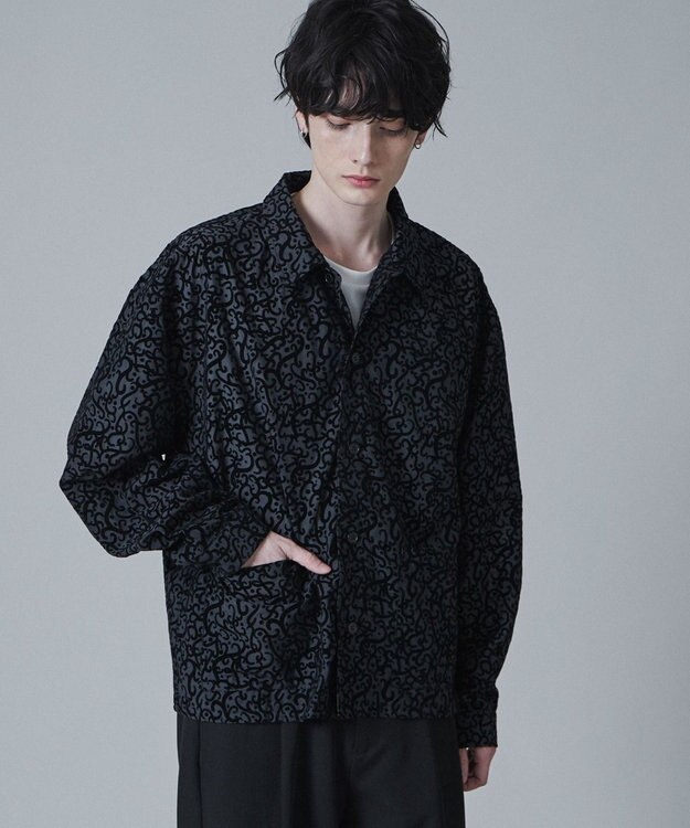 WEGO モールプリントシアーシャツ 柄1