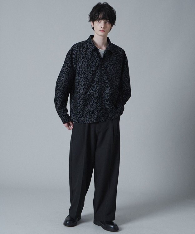 WEGO モールプリントシアーシャツ 柄1