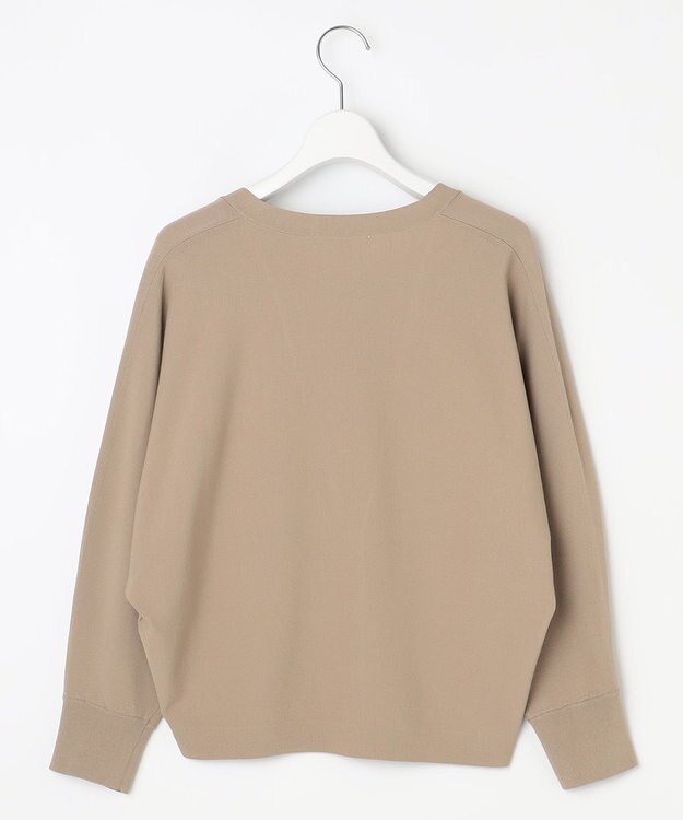 自由区 S 【接触冷感・UVカット・洗える】クレープストレッチニット カーディガン シナモン