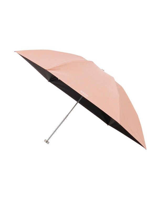 MOONBAT 【 遮光率100％/遮熱/UV/軽量】MACKINTOSH PHILOSOPHY(マッキントッシュフィロソフィー)晴雨兼用日傘 無地 シャンブレーBarbrella バーブレラ 折りたたみ傘 フワクール生地使用 ピーチ