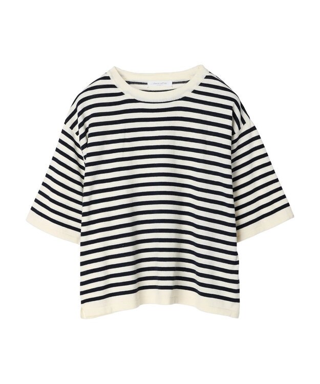 Green Parks 洗えるニットＴシャツ Off White