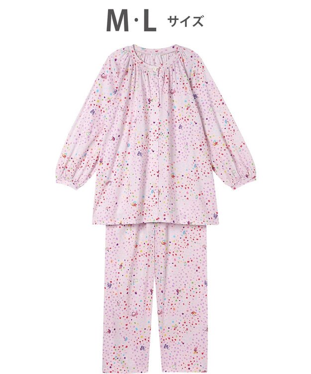 tsumori chisato SLEEP ツモリチサト パジャマ 綿混(本体) 天竺素材 9分袖 長袖 9分丈 レディース UDX594 /ワコール ピンク