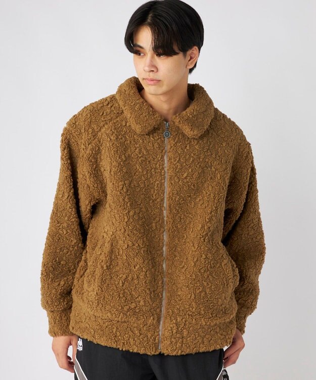 OP／FILA 【Kappa】カジュアル ボアジャケット ブラウン