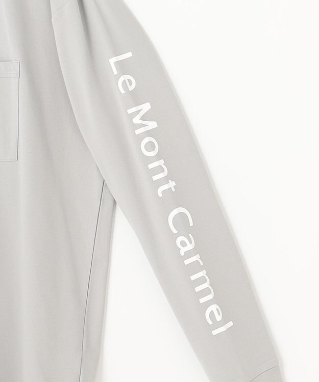 SHARE PARK MENS 【UNISEX】吸水速乾 ショルダーロゴロングスリーブTシャツ（L・XLサイズ） グレー