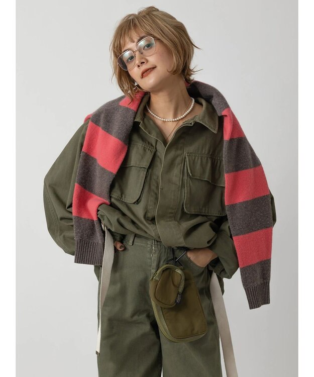 CRAFT STANDARD BOUTIQUE ＜PENDLETON × MARIE INABA＞ MULTI NECK POUCH Olive