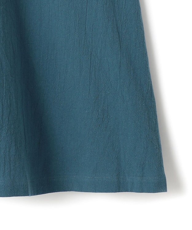 J.PRESS YORK STREET 【WOMEN】コットンワッシャーリラックス ワンピース ピーコックグリーン系