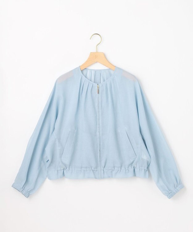 組曲 【先行予約】カラーボイル ブルゾン クラウディブルー系