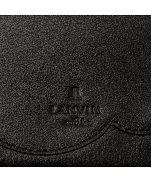 LANVIN en Bleu デクール 三面パスケース ブラック