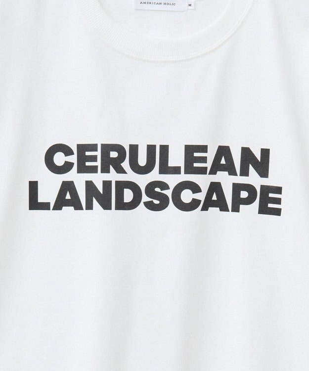 AMERICAN HOLIC BoldロゴプリントTシャツ Off White