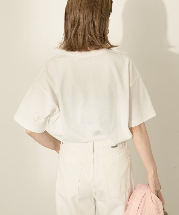 AMERICAN HOLIC BoldロゴプリントTシャツ Off White