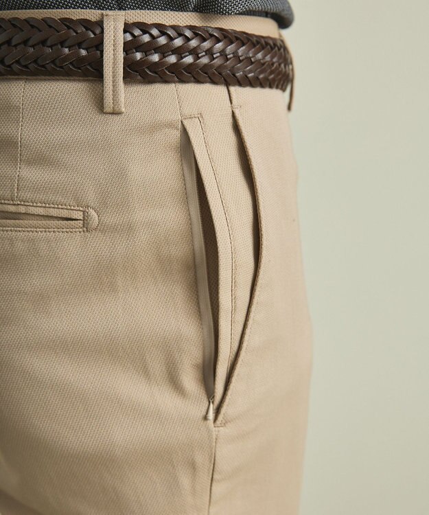 GOTAIRIKU 【吸水速乾】クールマックス ストレッチ  トラウザーズ ベージュ系