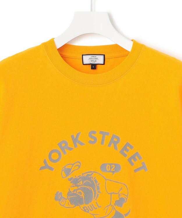 J.PRESS YORK STREET 【UNISEX】ブルドッグプリントTシャツ イエロー系