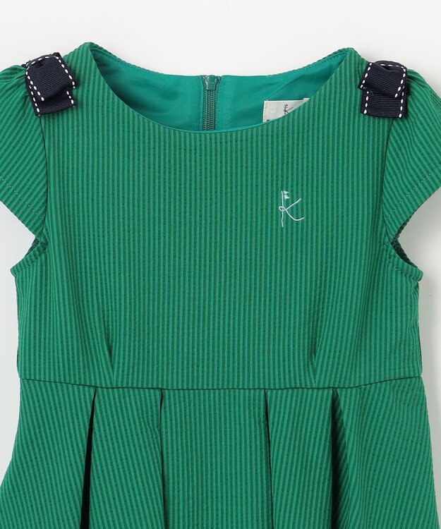 組曲 KIDS 【90-100㎝】ソロナタック ワンピース グリーン系