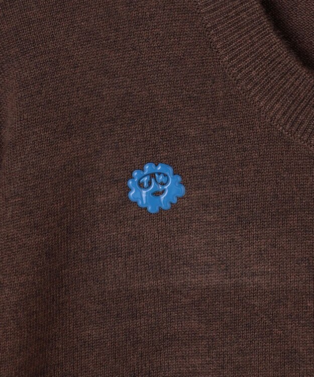 PW CIRCULUS 【MEN】Spark cat クルーネックニット ゴルフ ダークブラウン系