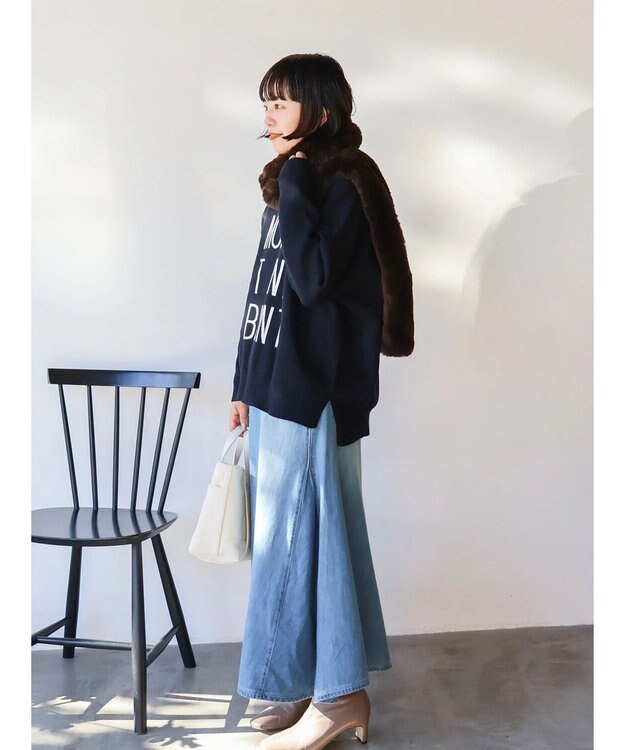 AMERICAN HOLIC ロゴニットプルオーバー Navy