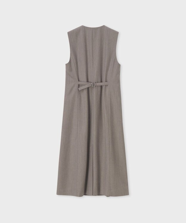 Paul Smith カシミアブレンド フランネル ジャンパースカート グレイッシュベージュ