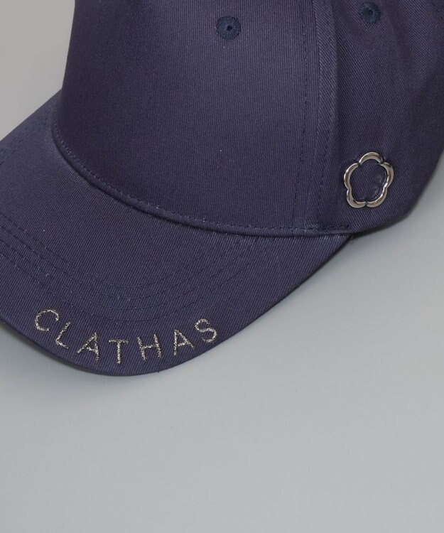 AURORA 【 CLATHAS.（クレイサス）】ラメ刺繍キャップ ネイビー