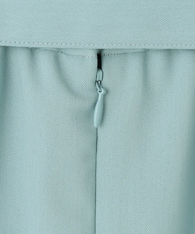 自由区 【洗える】ストレッチライトツイル スカート ライトブルー