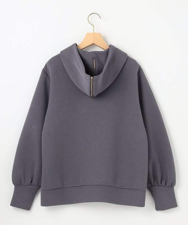 組曲 ダンボールジャージー ジップアップパーカー チャコールグレー系