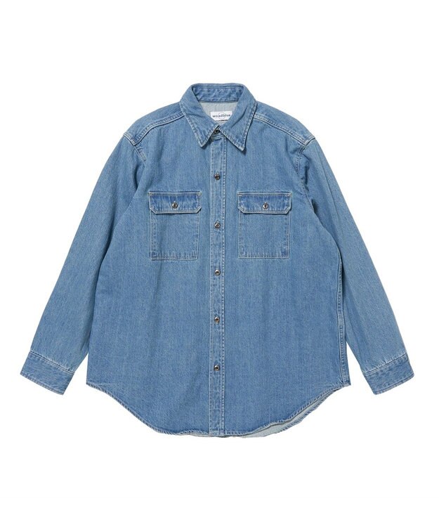 woadblue ＜坪田あさみさんコラボ＞CPOデニムジャケット ライトブルー LIGHT BLUE